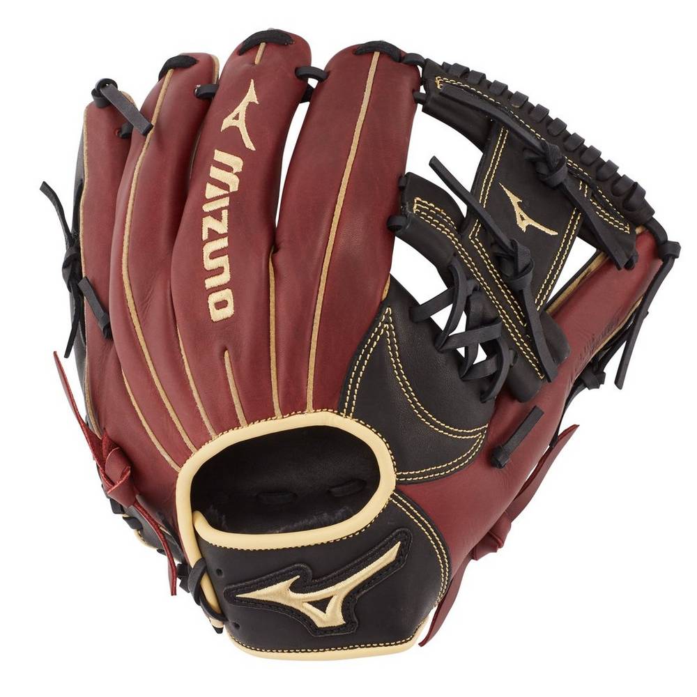 Guantes De Beisbol Mizuno MVP Prime Infield 11.75" Hombre Negras Rosas Baratas SPJK-43728